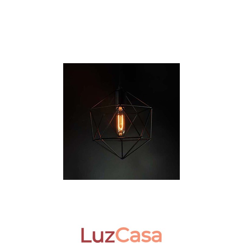 Lustre Vintage Estilo Europa para em Formato de Diamante Preto