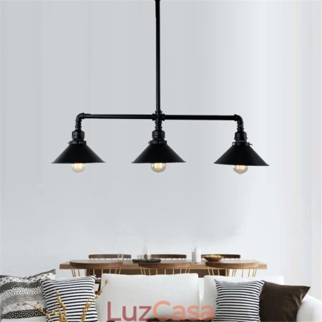 3 Luz Retro Industrial Vintage Water Pipe Pendant Light Chandelier Country Estilo Rústico 3 Luz Retro Industrial Vintage Water Pipe Pendant Light Chandelier Country Estilo Rústico