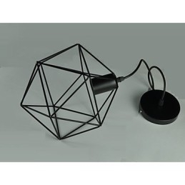 Lustre Vintage Estilo Europa para em Formato de Diamante Preto