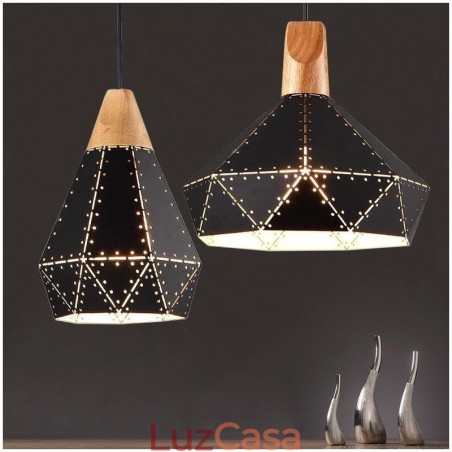 Abajur oco de luz suspensa vintage retrô industrial Abajur oco de luz suspensa vintage retrô industrial