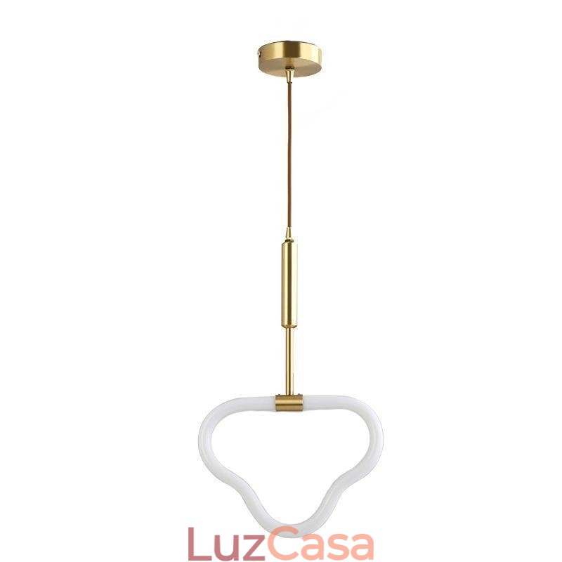 Luminária de teto moderna com ajuste de intensidade de luz acrílica l