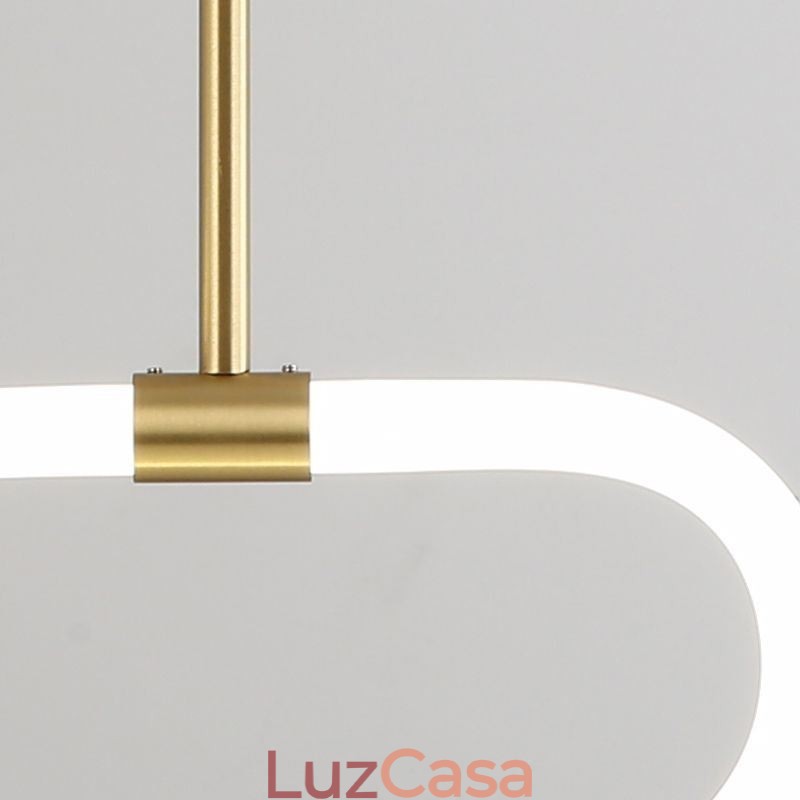 Luminária de teto moderna com ajuste de intensidade de luz acrílica l