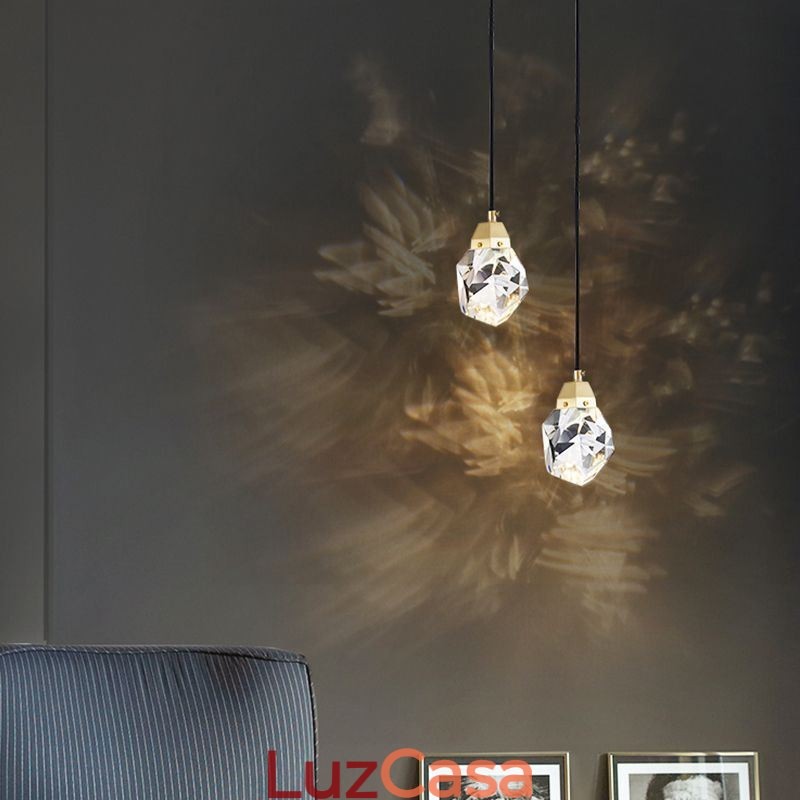 Mini Simples Bola De Cristal Luz Pendurada Luz De Teto