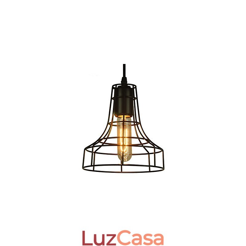 Lustre vintage estilo europeu para luz pendente preta