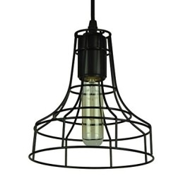 Lustre vintage estilo europeu para luz pendente preta