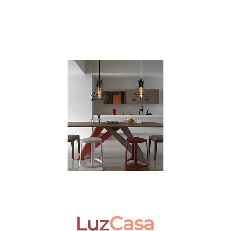 Lustre vintage estilo europeu para luz pendente preta