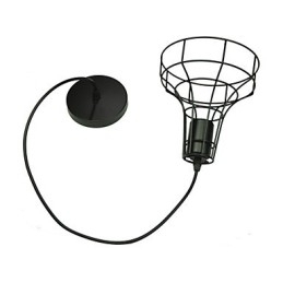 Lustre vintage estilo europeu para luz pendente preta
