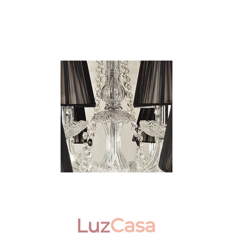 Lustre de Cristal Elegante com 12 Luzes