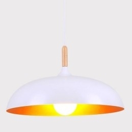 Luminária pendente moderna minimalista decorativa preta e branca
