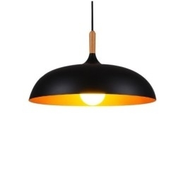 Luminária pendente moderna minimalista decorativa preta e branca