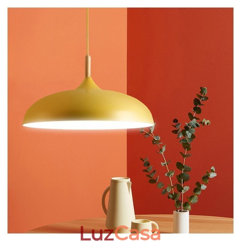 Luminária pendente moderna Luminária pendente colorida Macaron