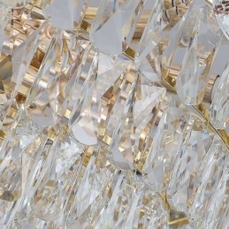 Luminária de teto pendente de cristal moderna