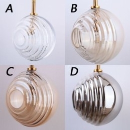 Luminária pendente de vidro criativa decorativa globo de vidro loft