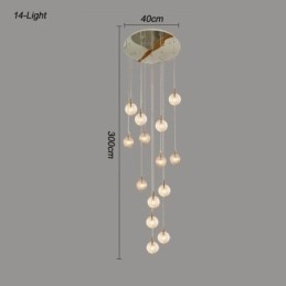 Luminária pendente de vidro criativa decorativa globo de vidro loft