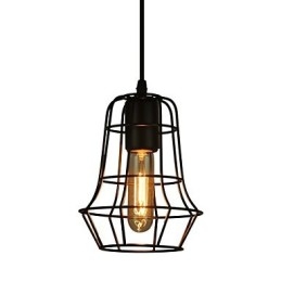 Lustre vintage estilo europeu elegante para luz pendente preta