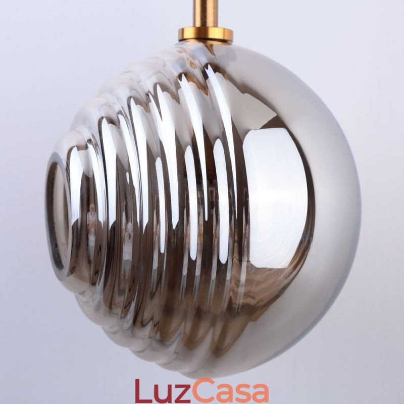 Luminária pendente de vidro criativa decorativa globo de vidro loft