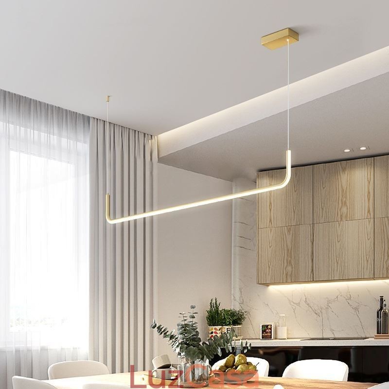 Luminária pendente moderna e minimalista