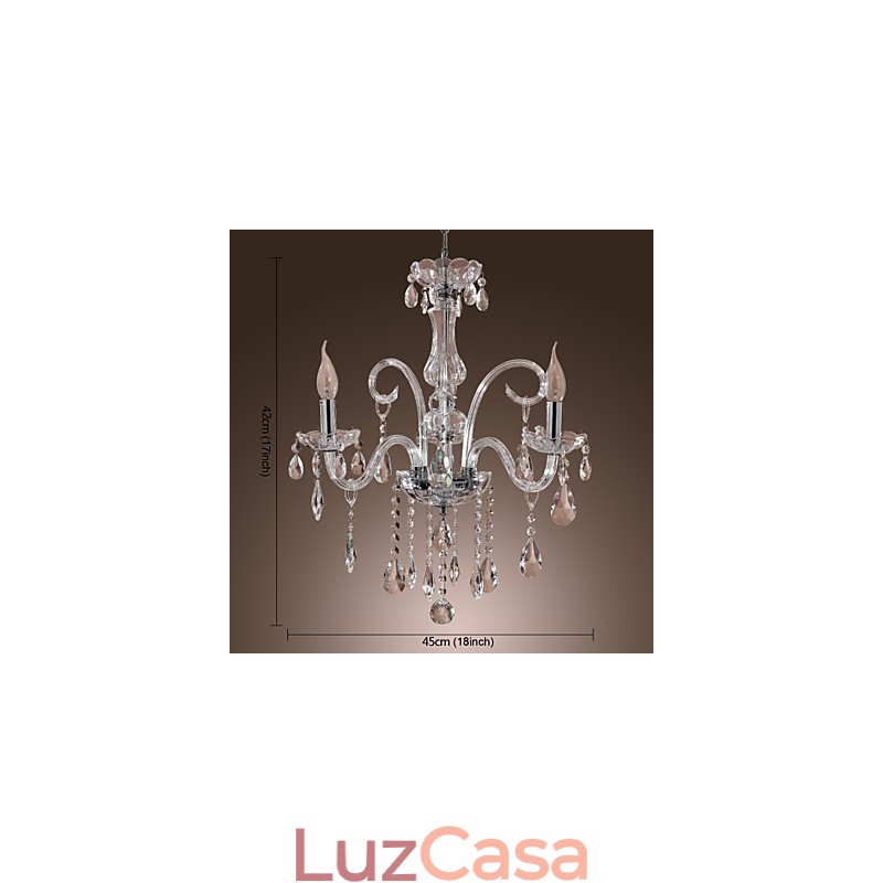 Lustre de Cristal Rústico Lodge Outros Cristal