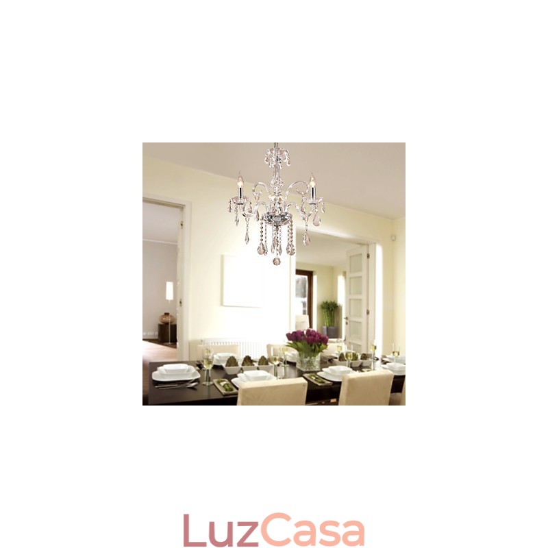 Lustre de Cristal Rústico Lodge Outros Cristal