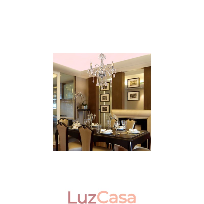 Lustre de Cristal Rústico Lodge Outros Cristal