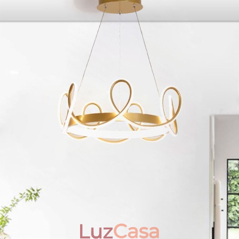Moderno Pendente Luz Coroa Luz Pendente Alumínio 1 Luz