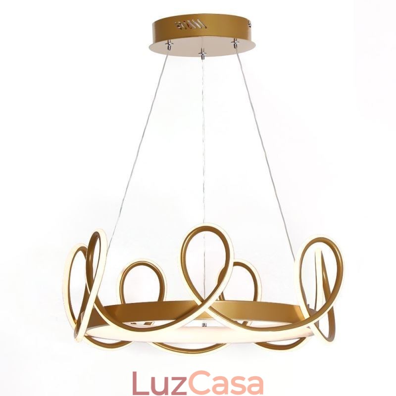 Moderno Pendente Luz Coroa Luz Pendente Alumínio 1 Luz