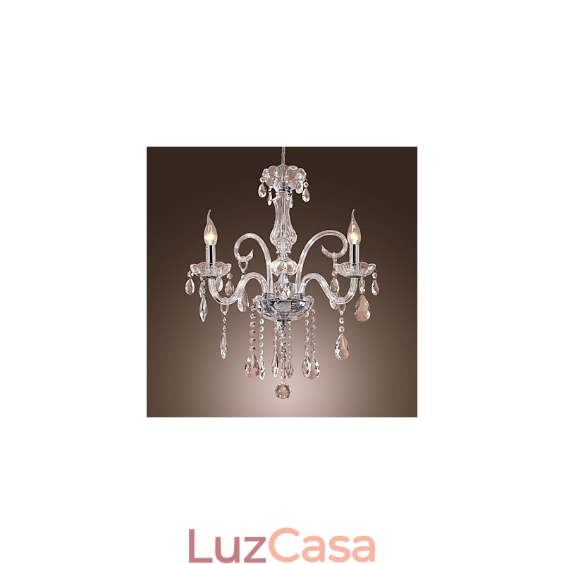 Lustre de Cristal Rústico Lodge Outros Cristal