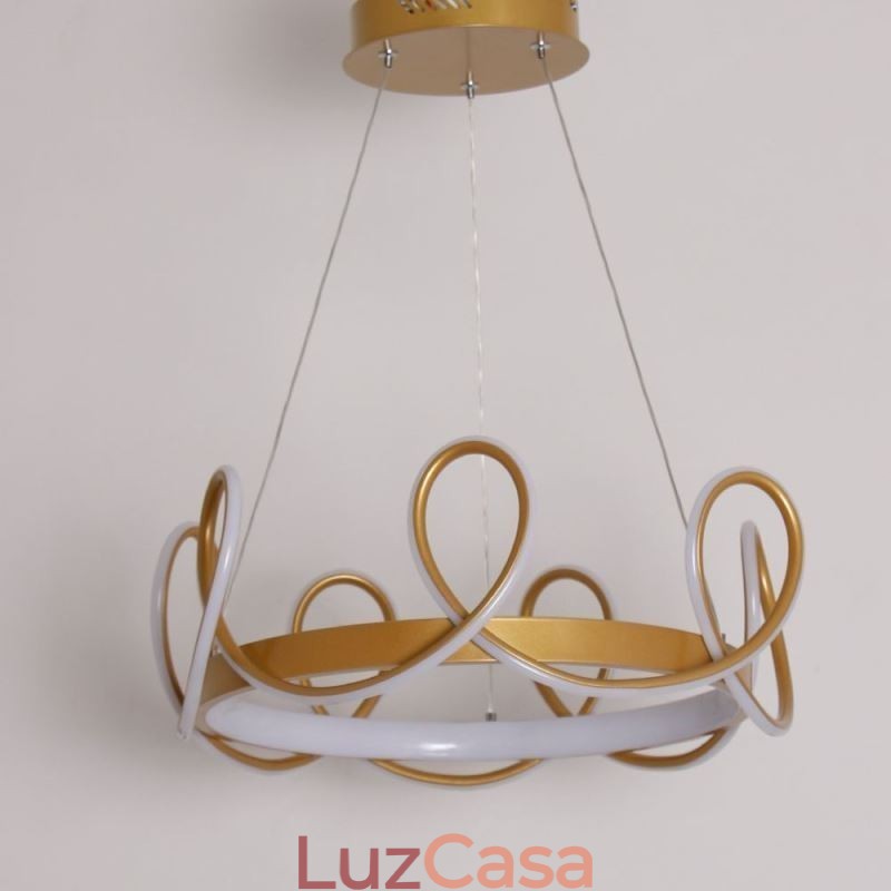 Moderno Pendente Luz Coroa Luz Pendente Alumínio 1 Luz