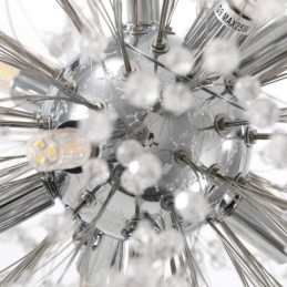 Lustre de fogos de artifício 8 luzes pendente dente de leão