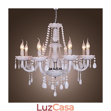 Lustre de cristal galvanizado rústico Lodge Crystal Lustre de cristal galvanizado rústico Lodge Crystal
