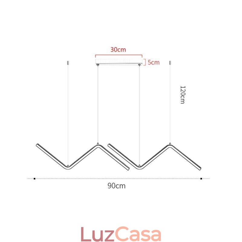 Luminária pendente minimalista decorativa