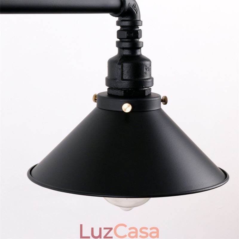 3 Luz Retro Industrial Vintage Water Pipe Pendant Light Chandelier Country Estilo Rústico