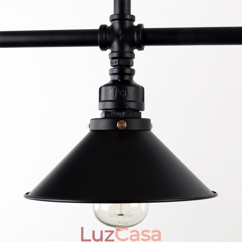 3 Luz Retro Industrial Vintage Water Pipe Pendant Light Chandelier Country Estilo Rústico