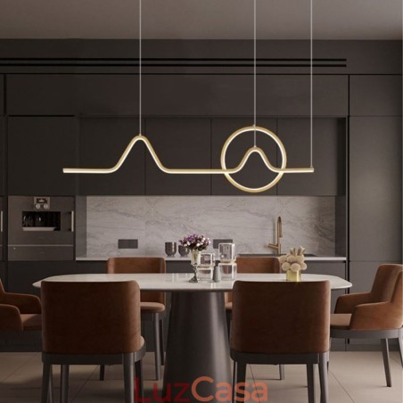 Luminária pendente minimalista decorativa 52W Luminária pendente minimalista decorativa 52W