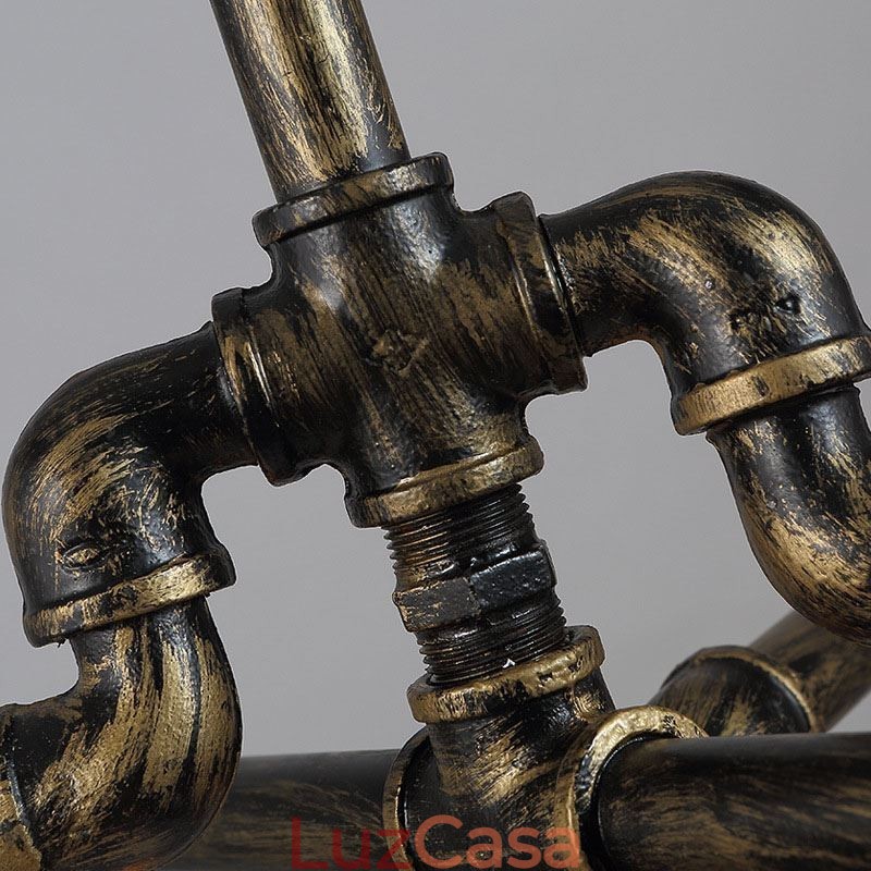 6 Luz Retro Industrial Vintage Water Pipe Pendant Light Chandelier Country Estilo Rústico