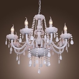 Lustre de cristal galvanizado rústico Lodge Crystal