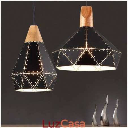 Abajur oco de luz suspensa vintage retrô industrial Abajur oco de luz suspensa vintage retrô industrial