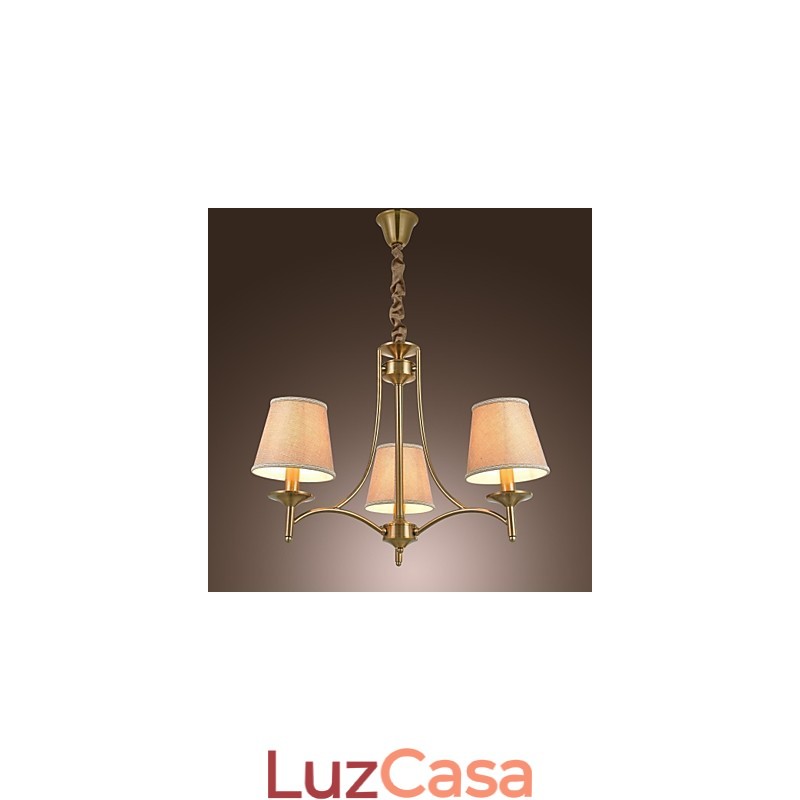 Moderno Contemporâneo Tradicional Clássico Rústico Lodge Vintage Ilha Latão Metal Lustre Jantar