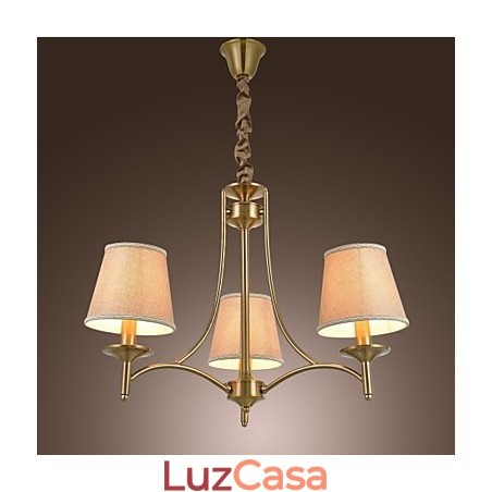 Moderno Contemporâneo Tradicional Clássico Rústico Lodge Vintage Ilha Latão Metal Lustre Jantar