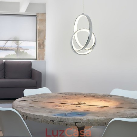 Pendente de luz irregular anel luz de teto