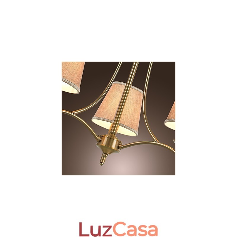 Moderno Contemporâneo Tradicional Clássico Rústico Lodge Vintage Ilha Latão Metal Lustre Jantar