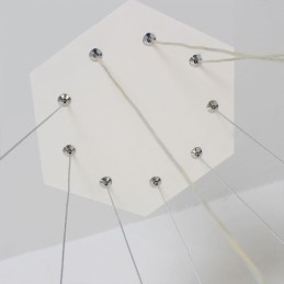 Luminária pendente hexagonal moderna