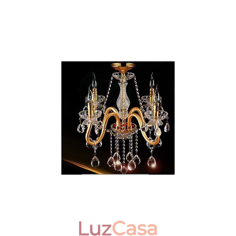 Lustre de vidro moderno contemporâneo tradicional clássico vintage com pintura em cristal