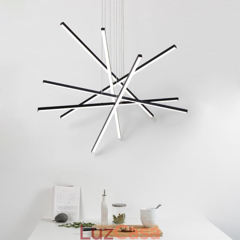 Luminária pendente de suspensão linear Luminária decorativa