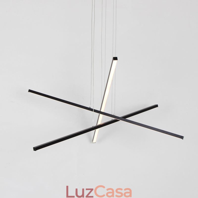 Luminária pendente de suspensão linear Luminária decorativa