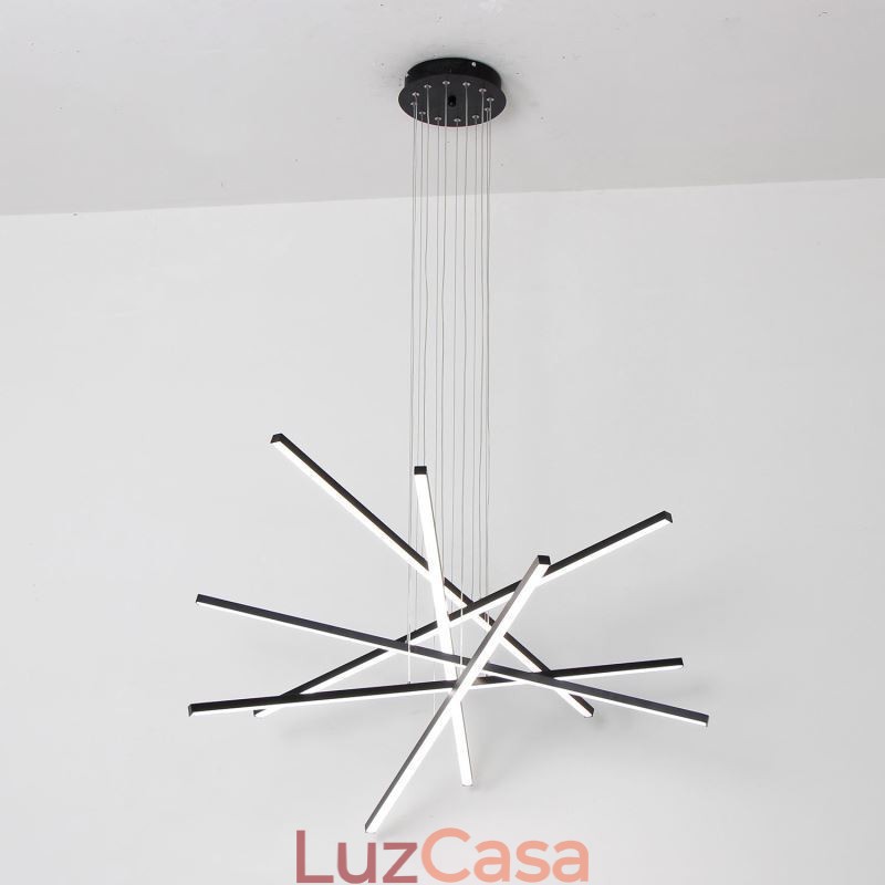 Luminária pendente de suspensão linear Luminária decorativa