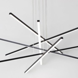 Luminária pendente de suspensão linear Luminária decorativa
