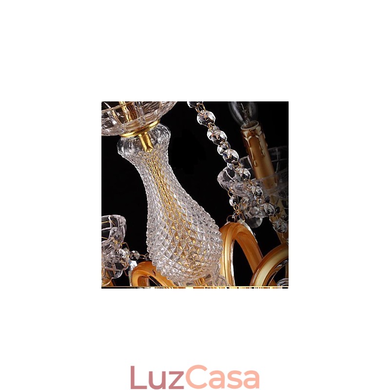 Lustre de vidro moderno contemporâneo tradicional clássico vintage com pintura em cristal