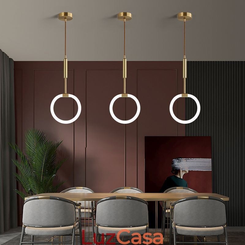 Luminária de teto moderna com ajuste de intensidade de luz acrílica l