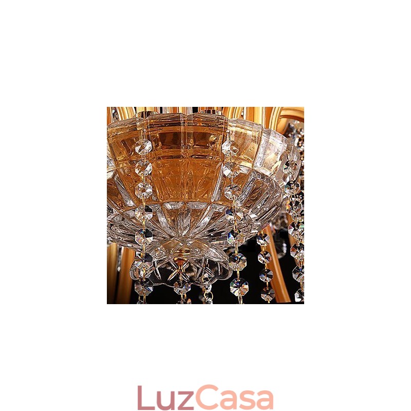 Lustre de vidro moderno contemporâneo tradicional clássico vintage com pintura em cristal